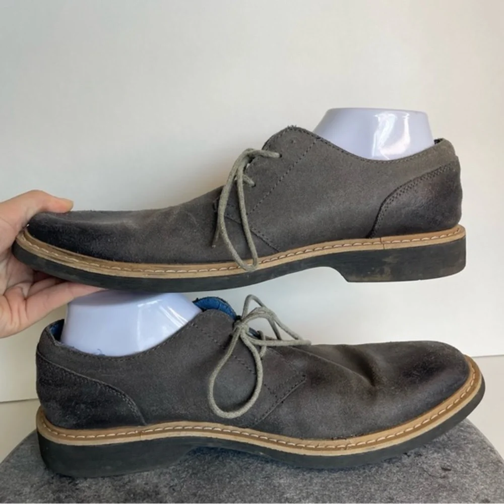 💛 Penguin Original Suede Leather Loafers Casual Dress Shoes Gray